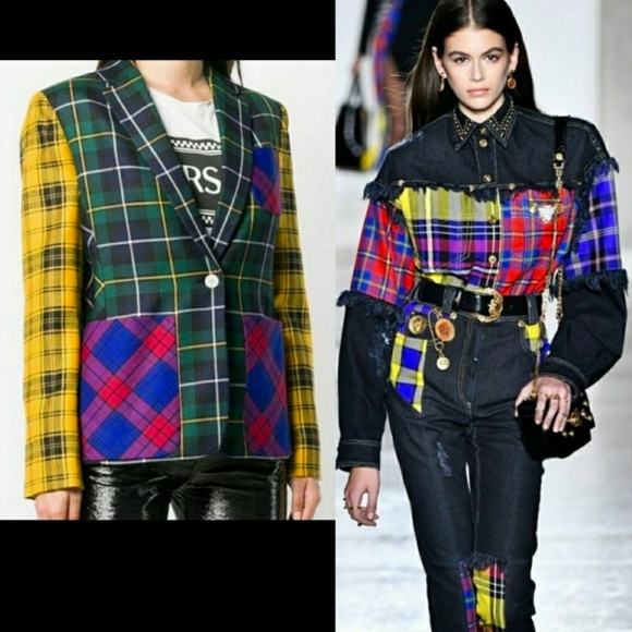 90s Vintage Patchwork Plaid Vest Talbots - Picture 12 of 12